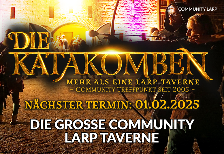 DIE KATAKOMBEN (Fantasy LARP Taverne) am 01.02.2025 ab 18 Uhr im alten Fort in Köln